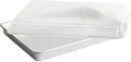 Nordic Ware Extra Large High-Sided Baking Pan, 21.1 x 15 x 2 inches, XL Big baking pan Natural Uncoated Aluminum, Reinforced Steel Rim Prevents Warping, Big Batch with Lid