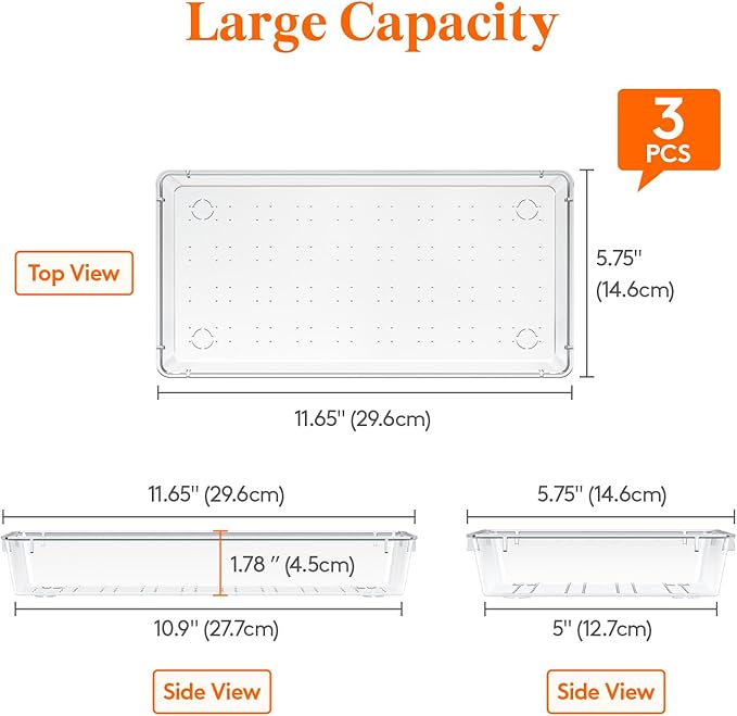Lifewit Silverware Drawer Organizer, Expandable Utensil Organizer for Kitchen Drawers