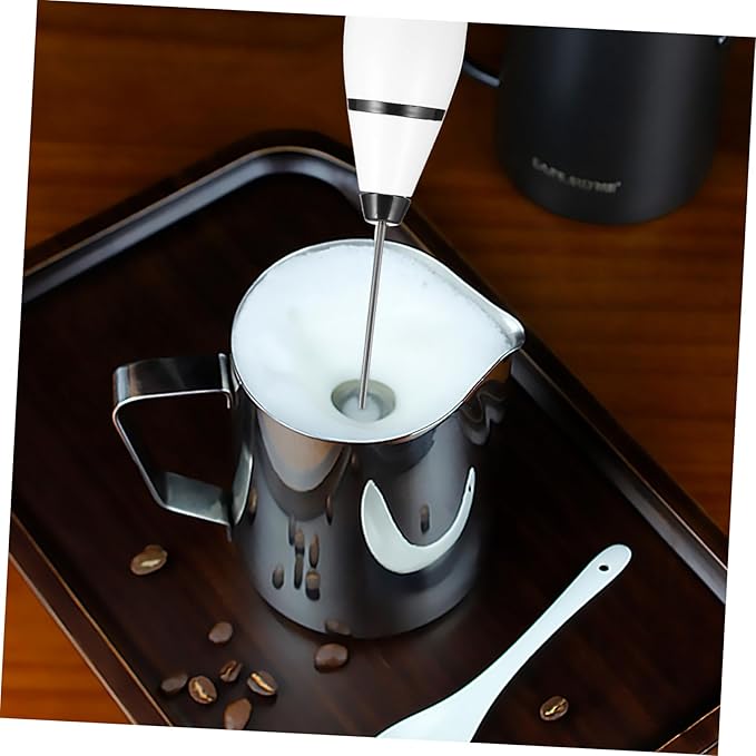 Mikinona 1set Usb Electric Handheld Mixer Stainless Steel Bubbler for Kitchen Automatic Paint Whisk Ergonomic Design Easy to Clean Powerful Frother for Foamed and Food