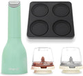 FinaMill Classic Battery Spice Mill Bundle with Slate Quartet Stackable Tray – One-Handed Grinder with Interchangeable Pods & Space-Saving Spice Organizer - Valentines Day Gifts for Food Lovers
