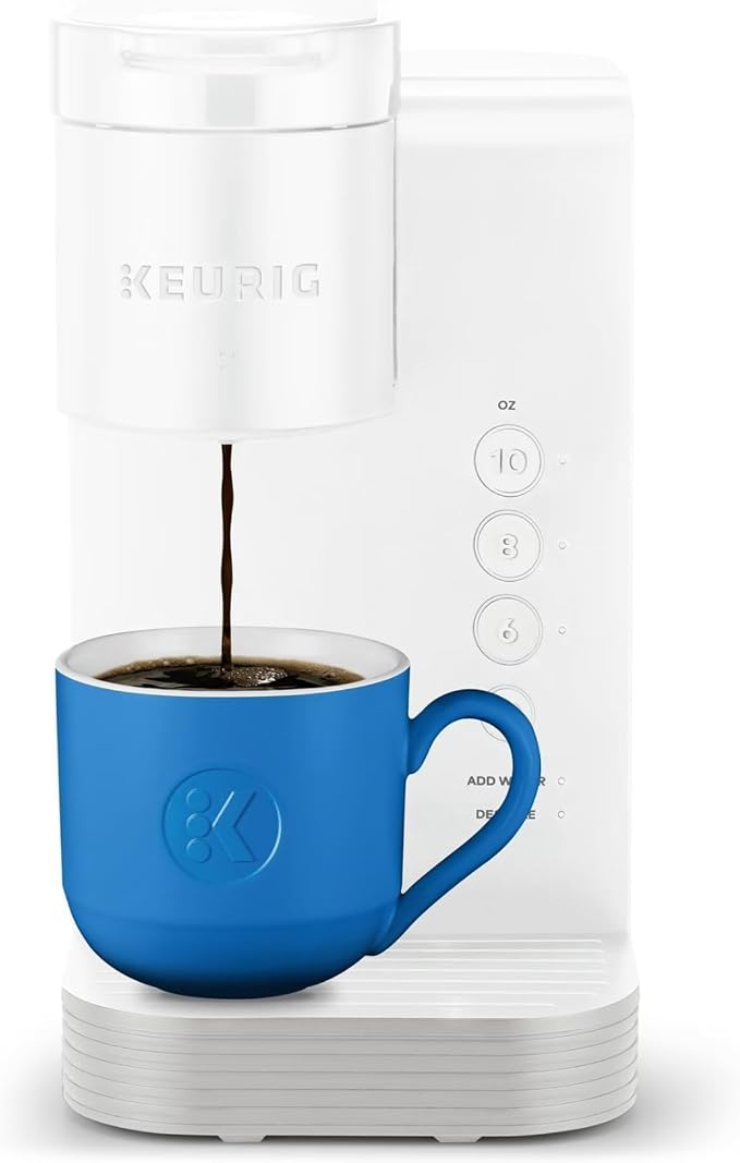 Keurig K Express Essentials Single Serve K Cup Coffee Maker (White) | 36-Oz Removable Reservoir, 3 Brew Sizes, Removable Drip Tray Fits Travel Mugs, K-Cup Pod Compatible