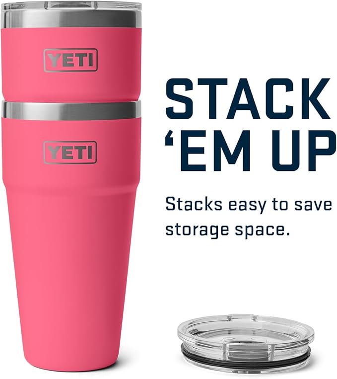 YETI Rambler 30 oz Stackable Tumbler, Stainless Steel, Vacuum Insulated with MagSlider Lid