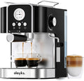 Professional 20-Bar Espresso Coffee Maker, Semi-Automatic with Steam Wand Milk Frother, All-in-One Machine with 1.8L Removable Tank for Latte Cappuccino, Easy Clean