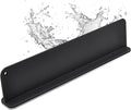 Silicone Sink Splash Guard, Sink Splash Guard with Suction Cup, Kitchen Sink Splash Guard that Can Be Placed Behind the Sink, Sink Splash Guard(17.3 x 4.1 Inch Black)