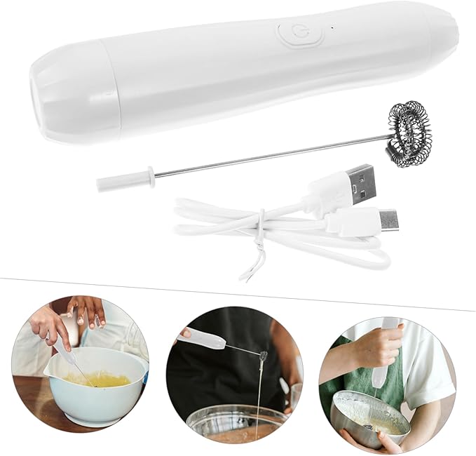Handheld Electric Milk Frother for Latte Art Ergonomic Handle and Simple Operation