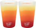 Silipint 1.5oz Silicone Shot Glasses – Pack of 2 Unbreakable, BPA-Free, Non-Toxic, Dishwasher & Freezer Safe Cups – Colored Shot Glasses for Cold Beverages, Cocktails, Travel, Party (Marigold)