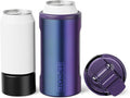 BrüMate Hopsulator Trio 3-in-1 Insulated Can Cooler for 12oz / 16oz Cans + 100% Leak Proof Tumbler with Lid | Insulated for Beer, Soda, and Energy Drinks