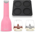 FinaMill Classic Battery Spice Mill Bundle with Slate Quartet Stackable Tray – One-Handed Grinder with Interchangeable Pods & Space-Saving Spice Organizer - Valentines Day Gifts for Food Lovers
