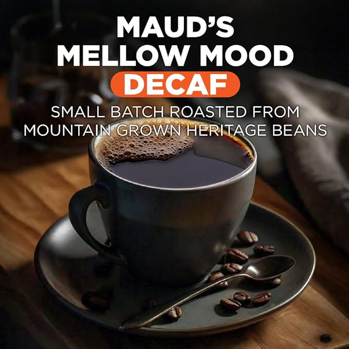 Maud's Decaf Medium Roast Coffee Pods, 200 ct, Decaffeinated Single Serve Pods – 100% Arabica Coffee, Compatible with Keurig K Cups Maker
