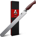 SHAN ZU 12" Carving Slicing Knife, High Carbon Japanese 10Cr15Mov Stainless Steel Kitchen Ultra Sharp Japanese Knife with Ergonomic Pakkawood Handle