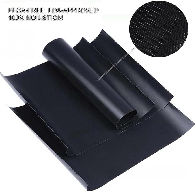 Large Teflon Mats, Reusable Non-Stick Oven Liners For Toaster Ovens, Dishwasher Safe, Oven Mat For Bottom Of Oven (13" x 16" / 2pcs) (13" x 16" 6pcs Black)