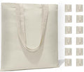 HECTOLIFE 6 I 12 I 24 I 48 Pack Canvas Tote Bags,Reusable Blank Canvas for Shopping Bags,Grocery Bags,DIY Gift Bags