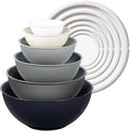Greentainer Plastic Mixing Bowls with Lids Set for Kitchen, 6 Set Nesting Bowls for Mixing, Baking, Prepping, Cooking and Serving Food, Mixing Bowls Dishwasher, Microwave Safe