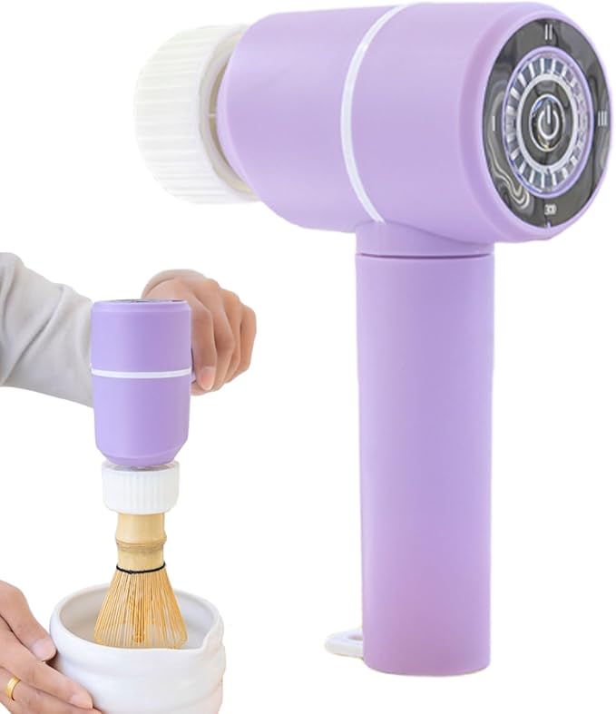 Frother Electric - Handheld Milk Whisk, Rechargeable Stirrer Blender, Kitchen Gadget for Mixing Powder Tea, Cream, Cappuccino, Milk, Dough, Protein Drinks, Portable Beverage Tool for Details
