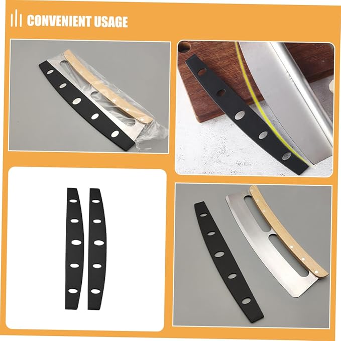 PRETYZOOM 10pcs Pizza Cutter Blade Covers Fit Knife Protector for Safe Cutting Half Round Edge Guard for Camping Bbq Picnic and Kitchen Use