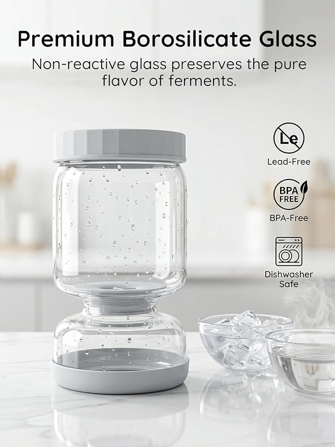 Homnoble Pickle and Olive Hourglass Jar with Strainer Flip for Pickle Juice Separator from Wet and Dry, Upgrade Food-grade ABS Lid and BPA Free Hourglass Jar for Airtight Storage