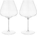 Spiegelau Definition Burgundy Wine Glasses Set of 2 – Large Bowl Red Wine Glasses for Pinot Noir & Burgundy – Lead-Free Crystal Stemware for Home Bar & Entertaining