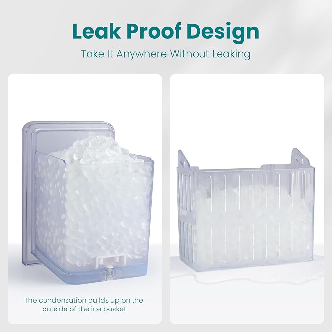 Gevi Adella Ice Basket with 2.5LBS Capacity, Leak Proof Design, Food-Grade Material,ABS