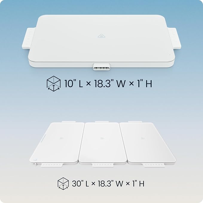 Chefman Everything Warmer Expansion Tray, 10” x 16” Electric Warming Tray, Requires Primary Panel for Use (Sold Separately), One Secondary Panel Included