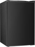 Antarctic Star 4.5 Cu.Ft Compact Refrigerator with Freezer,Mini Fridge Single Door with Adjustable Thermostat,Removable Glass Shelves for Apartment/Dorm/Office,BLACK