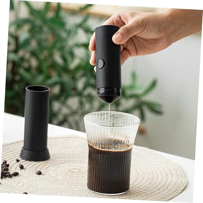 Cabilock Handheld Electric Frother and Mixer Food-grade Whisk for Lattes Cappuccinos and More Convenient Battery Operated Tool for Home Use