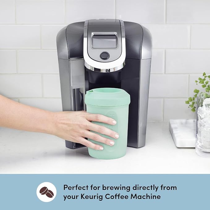 HyperChiller HC1 Patented Iced Coffee/Beverage Cooler, NEW, IMPROVED,STRONGER AND MORE DURABLE! Ready in One Minute, Reusable for Iced Tea, Wine, Spirits, Alcohol, Juice, 12.5 Oz, Mint
