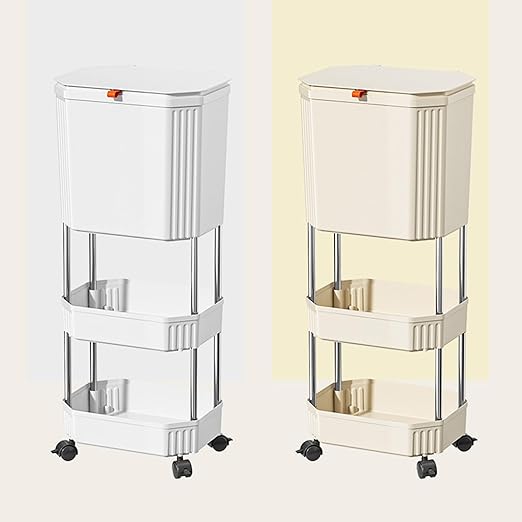 Mounting Kitchen Trash Holders Storage Shelf Garbage Holders ClutterFree Countertop for Apartment Space Saving Trash Bin Organizers