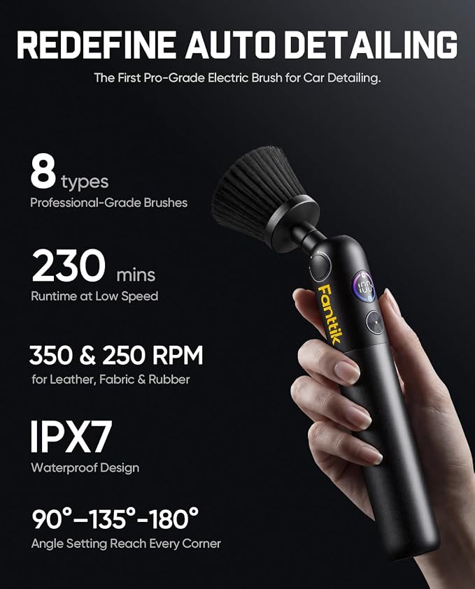 Fanttik G9 Handy Cordless Electric Spin Scrubber & Fanttik Flip G10 Nano AutoCare Cordless Electric Scrubber