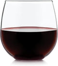Libbey Stemless Red Wine Glasses, 16.75-ounce, Set of 8