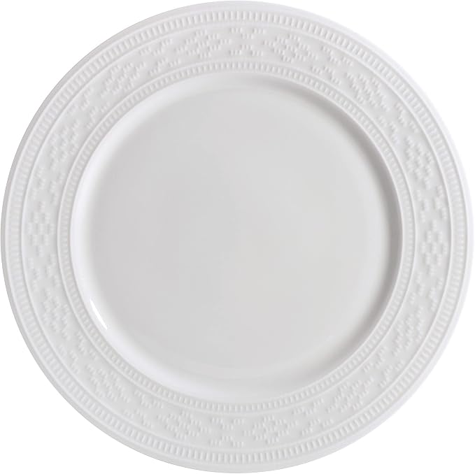 Mikasa Haven Bone China Lightweight Chip Resistant 12 Piece Dinnerware Set, Service for 4 White