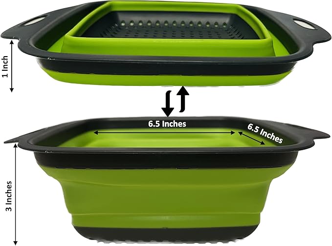 Cocina Vida Bamboo Cutting Board With 4 Collapsible Containers And Strainer, Over The Sink Cutting Board, All In One Chopping Expandable Slide-Out Meal Prep Wood Chopping Board, Kitchen Must Have