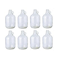 Fastrack 8-Pack 1 Gallon Glass Jug (128 oz) WITHOUT CAPS – Multipurpose 1 Gallon Jug, & Detergent Dispenser for Laundry, Glass jug for Liquids, Water & Juice