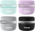 Tronco 16 oz Glass Food Storage & Lunch Bowl Containers with Airtight Lids | Leak & Spill Proof Meal Prep Container & Food Storage Jar for Lunch, Salad, Oats, Soup, BPA-Free, Microwave & Dishwasher Safe