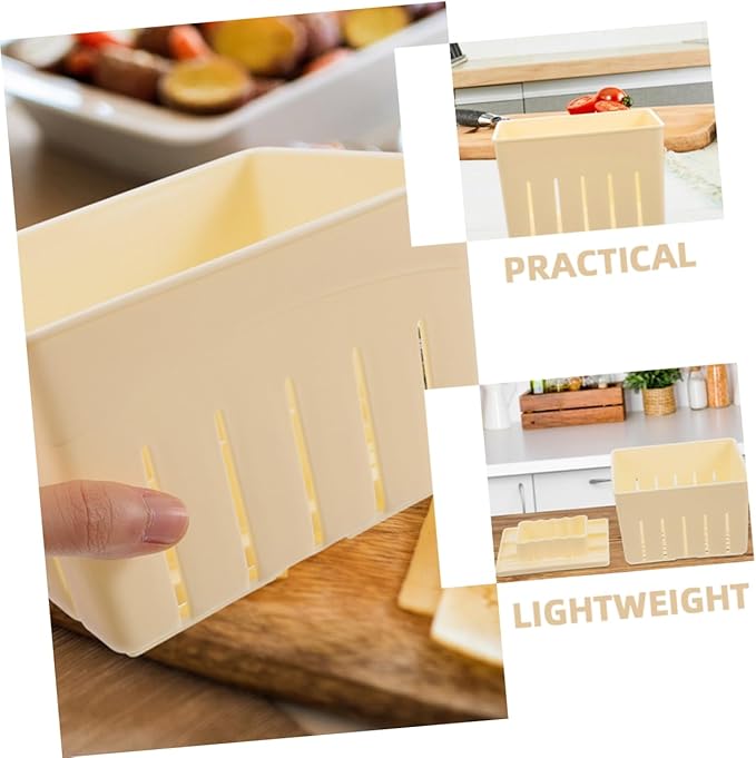 Zerodeko 4pcs Tofu Press Mold for Homemade Tofu and Cheese Easy Demolding Design Kitchen Tool