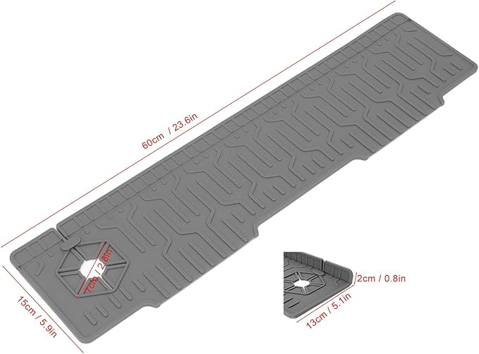 Kitchen Sink Splash Guard, Double Sided Faucet Mat for Kitchen Sink, Silicone Faucet Handle Drip Catcher Tray Mat Silicone Sink Mat, Sink Splash Guard Mat with Adjustable Hole