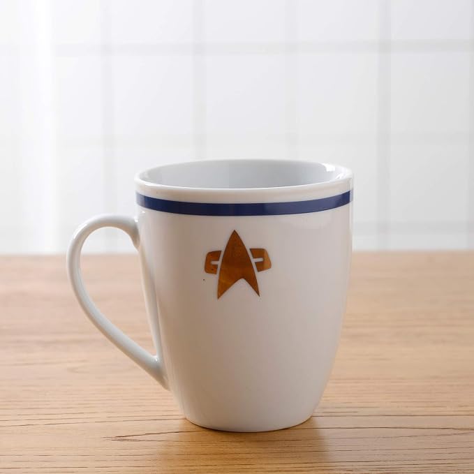 Star Trek The Next Generation Porcelain 16 Piece Dinner Set Includes Plates, Bowls, and Cups