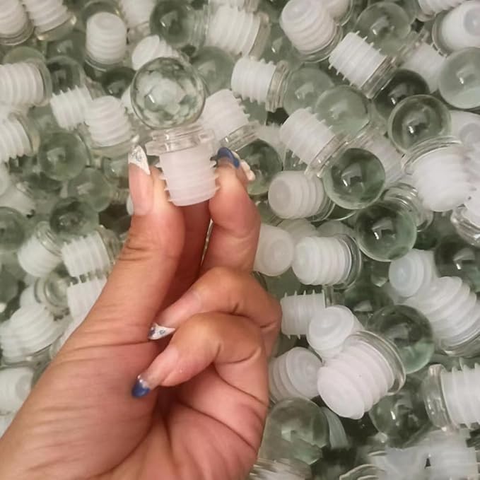 BESPORTBLE Glass Ball Wine Stoppers Decorative Bottle Stoppers for Aroma Dispensers 24Pcs High Polymer Sealed Caps Suitable for Wine Bottles