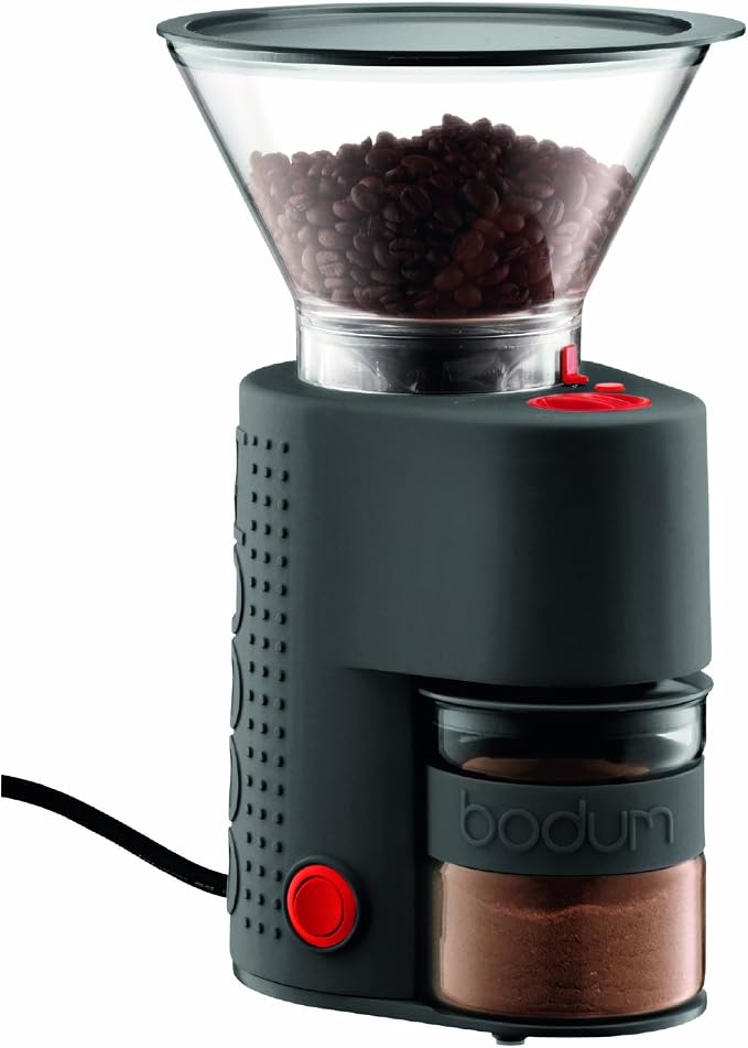 Bodum Bistro Burr Coffee Grinder, 1 EA, Black & Brazil French Press Coffee and Tea Maker, 34 oz, Black