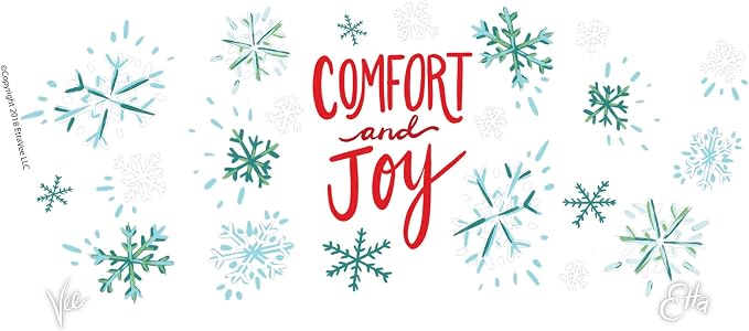 Tervis EttaVee Sleigh All Day Festive Christmas Holiday Season Made in USA Double Walled Insulated Tumbler Travel Cup Keeps Drinks Cold & Hot, 16oz - 4pk, Assorted