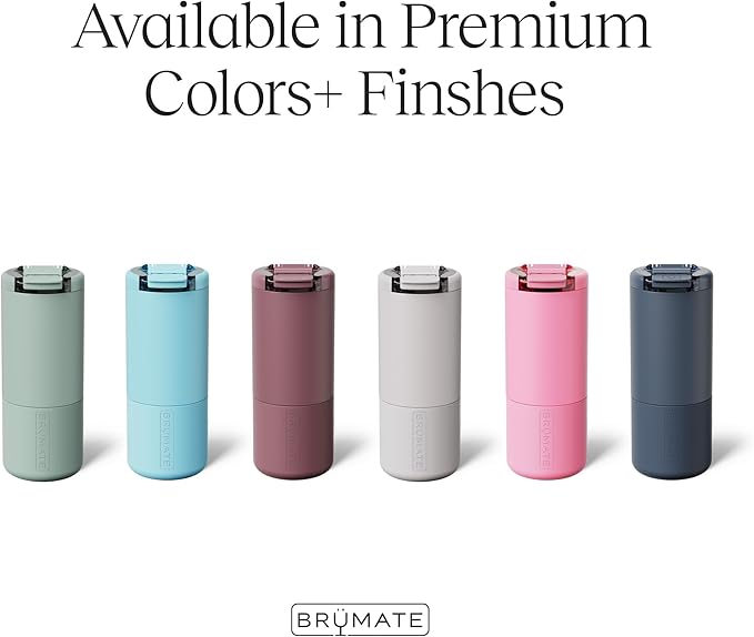 BrüMate Strova 18oz 100% Leakproof Insulated Coffee Mug | Ceramic-Lined Interior | Built-In Silicone Sleeve for Travel | Locking Flip Lid (Dune)