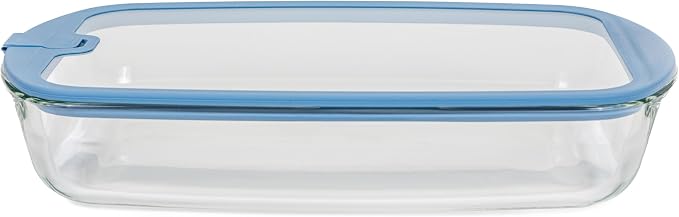 Sio 9x13 Glass Baking Dish with GLASS LID Lids Large Airtight Casserole Dish for Oven Pan Dishes Food Storage Containers Lids Glass Silicone Sets Bakeware Bread Pan Tray Sheet Ceramic Tins Non Toxic