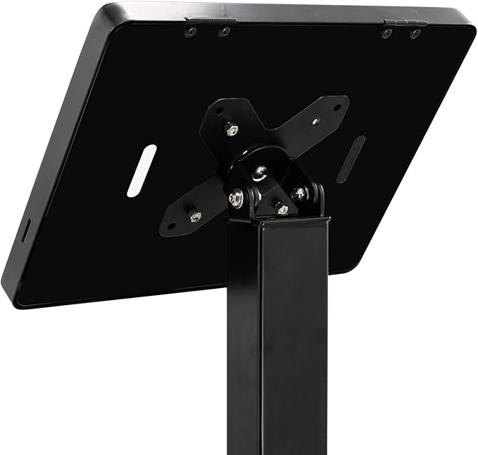 Thin Floor Stand – CTA Premium Thin Profile Automatic Soap Dispenser and Security Locking Enclosure for iPad 8th Gen 10.2”, iPad Pro 11”, Surface Go, Surface Go 3 and 7-14” Tablets (PAD-CSTTB) – Black