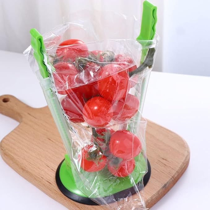 RAJMAAN Baggy Rack, Freezer Bag Holder Stand, Adjustable Food Storage Holders, Plastic Food Prep Bag/Zip Lock Bag Holder Stand, for Meal Prep Bag, Kitchen Gadget