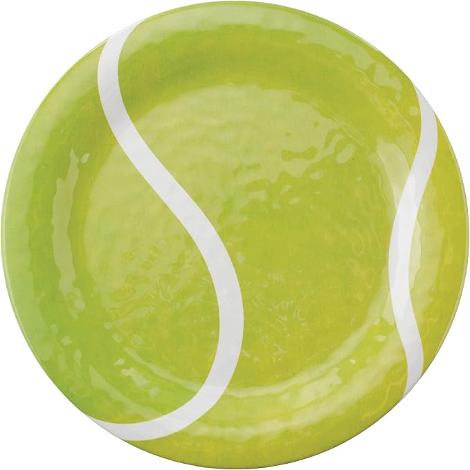 UPware 12 Piece Tennis Melamine Dinnerware Sets, Outdoor Dishes Set, Plates and Bowls Sets, Service for 4, Rreen