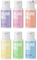 Colour Mill Oil Blend Food Coloring, Pastel Pack (Easter Set) - 20 Milliliters Each of 6 Colors: Baby Blue, Baby Pink, Lavender, Lemon, Mint & Peach