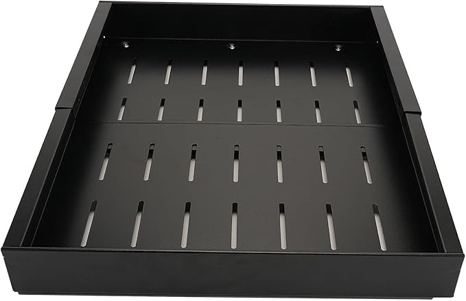 GOTOTOP Black Minimalist Expandable Pull Out Drawer Kitchen Cabinet Organizer with Adhesive Film
