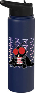 Mothman Kawaii Strawberry Milk Shake Carton Stainless Steel Insulated Water Bottle