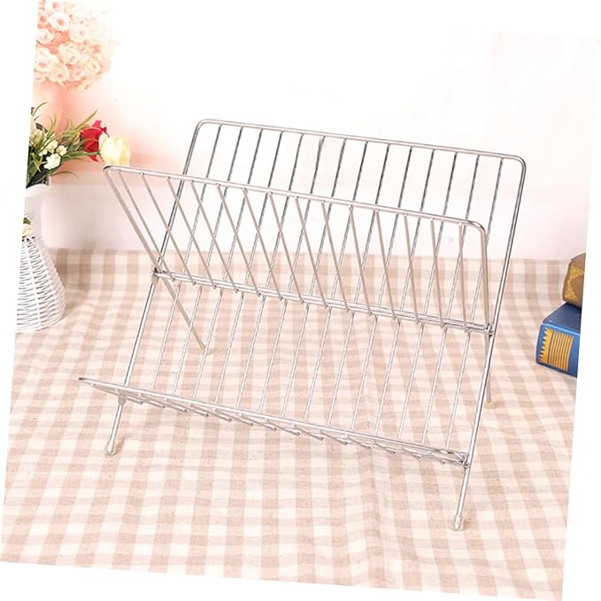 Amosfun 1pc Kitchen Bowl Holder Dish Draining Rack Dish Drying Rack Over Sink for Organized Decorative Storage