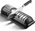 Kitchen Professional Electric Knife Sharpener: 3-Stage 100% Diamond Abrasives Knife Sharpeners with 15° Precision Angle Electric Steel Sharpening Tool to Restore/Polish Chef Knives