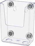 Marketing Holders 12 Pack Magnetic Vertical Business Card Pocket Holds 3.5 Inch Wide Clear Acrylic Sticker Index Cards or Brochure Holders Retail Shops Insurance Office or Realtor